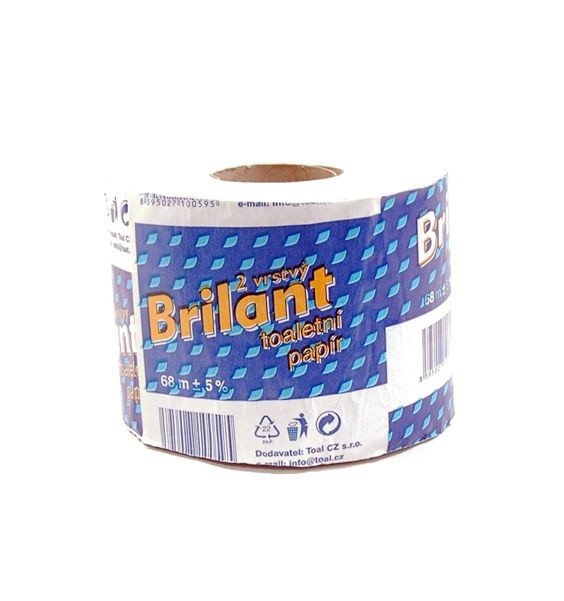 TP Brilant 2vr 68m | Papírové a hygienické výrobky - Toaletní papíry - Vícevrstvý